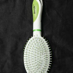 Beutifly Round Paddle Cushion Hairbrush - Green-10