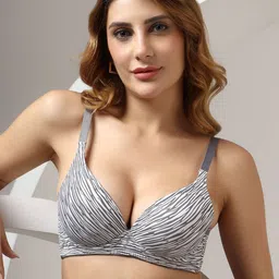DressBerry Graphic Bra Medium Coverage Underwired Lightly Padded-42
