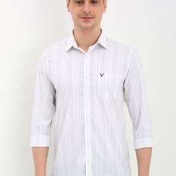 Allen Solly Men Slim Fit Opaque Striped Casual Shirt-image-49
