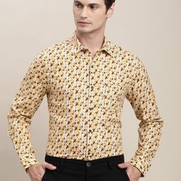 Turtle Relaxed Slim Fit Abstract Printed Spread Collar Shirt-picture-11
