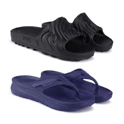 BERSACHE Men Rubber Thong Flip-Flops - COMBO of 2-picture-15