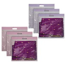 Kuber Industries Purple Set of 6 Regular Drawer Organiser Organisers-18