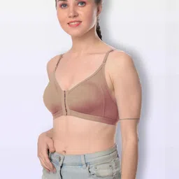 Clothonics Women Pack of 3 Cotton Non-Padded Solid Medium Coverage Bra-18