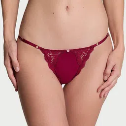 Victoria's Secret Women Lace-Trim Adjustable V-String Bikini Briefs-1125481596O5-image-87