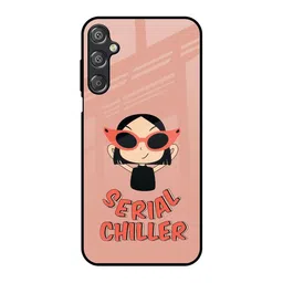 QRIOH Women Chilling Girl Lightweight Silicone Samsung Galaxy M15 5G Glass Back Case-picture-43