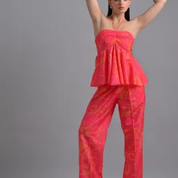 GARDEN PARTY Women's Printed Co-Ord Set-image-87