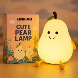 Silicone Pear Rechargeable Led Table Lamp/Night Light for Baby Kids-image-10