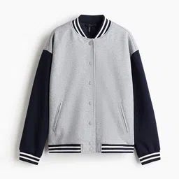 H&M Motif-Detail Baseball Jacket-image-40