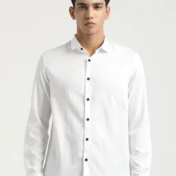 Blu MNKY Spread Collar Long Sleeves Smart Slim Fit Shirt-picture-8