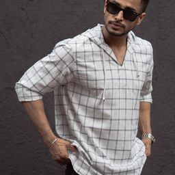 Powerlook Men Opaque Checked Casual Shirt-image-92
