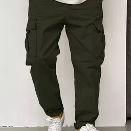SZN Men High-Rise Relaxed Fit Cargos-picture-7