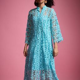 Dash and Dot Self Design A-Line Midi Dress-image-97