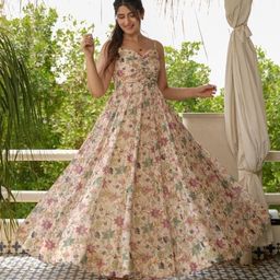 CORSICA Floral Print Puff Sleeve Maxi Dress-image-97
