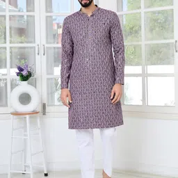 See Designs Men Embroidered Thread Work Kurta-picture-22