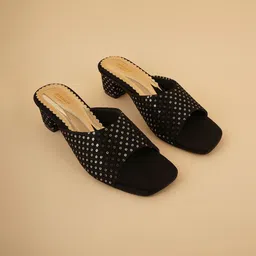 Anouk Women Sequin Embellished Block Heel Sandals-picture-29
