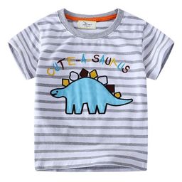 LULU & SKY Boys Striped Extended Sleeves Applique T-shirt-image-24