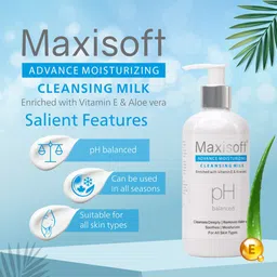Maxisoft Set of 2 Advanced Moisturizing Cleansing Milk with Vitamin E - 300 ml Each image 3