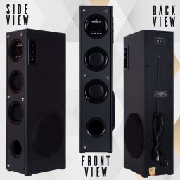 Qcluellu 118 =FG TOWER SPEAKER DJ Sound Stereo bass Built-in FM 80 W Bluetooth Tower Speaker-image-75