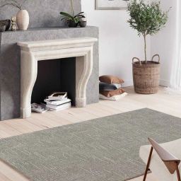ddecor Grey Solid Polyester 4 ft x 6 ft Machine Made Carpet-picture-24