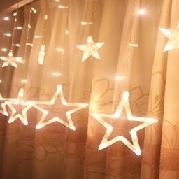 ENORMITY Yellow & White tSar Shape Bulb String Lights image 5