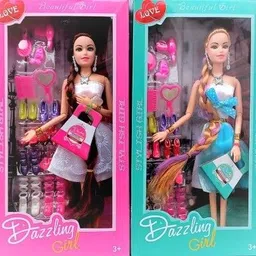 tenmar Stylish Long Hair Set Doll and New Angel Doll Set for Kids(Pack of 2)-picture-26