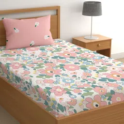 180 TC Cotton Single Printed Flat Bedsheet-image-14