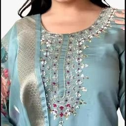 Rayon Slub Women Kurti With Dupatta & Bottomwear-image-34