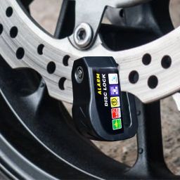 Motorcycle Lock Waterproof Pack of 1 Alarm Disc Lock Heavy Duty Anti Theft Disc Brake Wheel Lock 110dB Loud Alarm Disc Lock-image-38