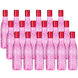 Kuber Industries Pink 18pcs Plastic Solid Water Bottle-image-37