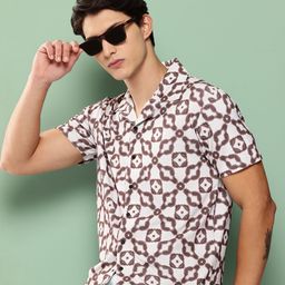 FEVER HUNT Geometric Printed Casual Shirt-image-77