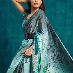 RACHNA Abstract Printed Ready to Wear Saree-30