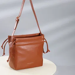 French Connection Solid Structured Shoulder Bag-15