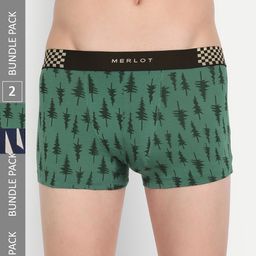 MERLOT Men Pack Of 3 Patterned Trunks-34