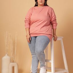 Rigo Plus Size Solid Sweatshirt-image-43