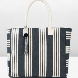 Anouk Striped Shopper Tote Bag-6
