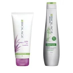 Biolage Set of Advanced Fiber Strong Bamboo Shampoo & Ultra Hydra Source Aloe Conditioner-3