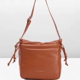 French Connection Solid Structured Shoulder Bag image 4