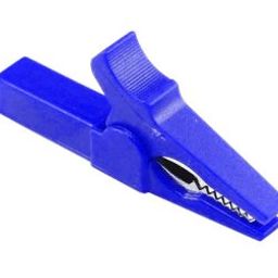 Blue 55mm Copper Insulated Crocodile Clip Opening 10mm for Banana Plug 4mm-46