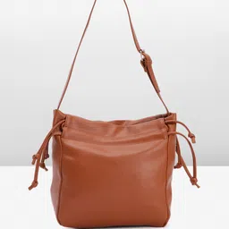 French Connection Solid Structured Shoulder Bag image 5