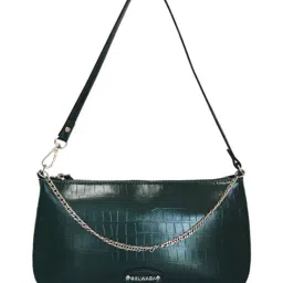 BELWABA Green Textured Medium Shoulder Bag-image-32