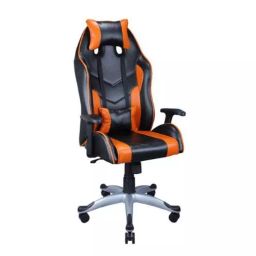 Sunview PU Leather Brown and Black Gaming Chair with Neck Back Comfort-9