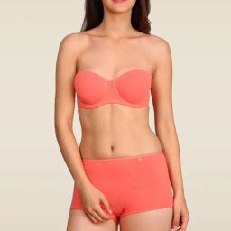 Jockey 1723 Women's Wirefree Padded Super Combed Cotton Elastane Lace Styling T-Shirt Bra-image-80