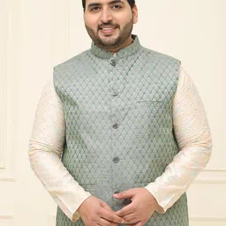 SOJANYA PLUS Woven Design Nehru Jackets-45