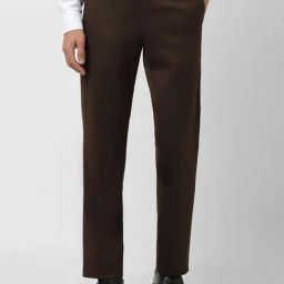 Van Heusen Brown Slim Fit Trousers-image-97