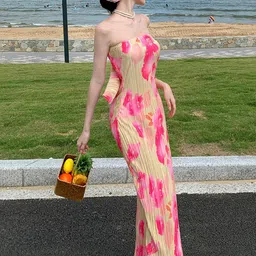 JC Mode Print Flutter Sleeve Maxi Dress image 2