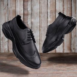 riffway Men Perforations Lace-Ups Round Toe Brogues-image-14
