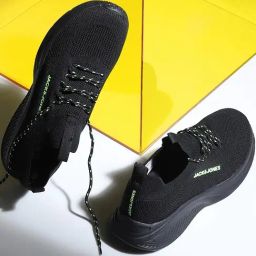 Jack & Jones Men's None Black Running Shoes-picture-16