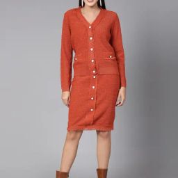 Mafadeny Rust Midi Co-Ord Set-image-13
