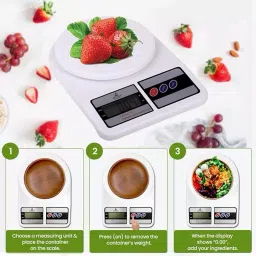 ActiveX ACTIVE-SKS 2 Maximum 10 Kg Weighing Capacity Quanty Max Digital Food Kitchen Scale image 2