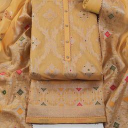 TAVAS Art Silk Unstitched Dress Material-image-67